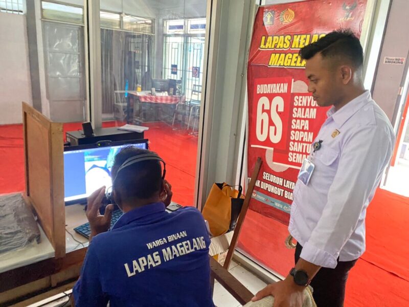 Lapas Magelang sediakan vido call gratis bagi warga binaan