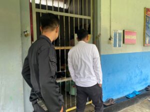 PETUGAS PASTE BLOK  STAF KPLP LAPAS MAGELANG PASTIKAN KEAMANAN AREA DALAM HUNIAN WISMA EDELWEIS