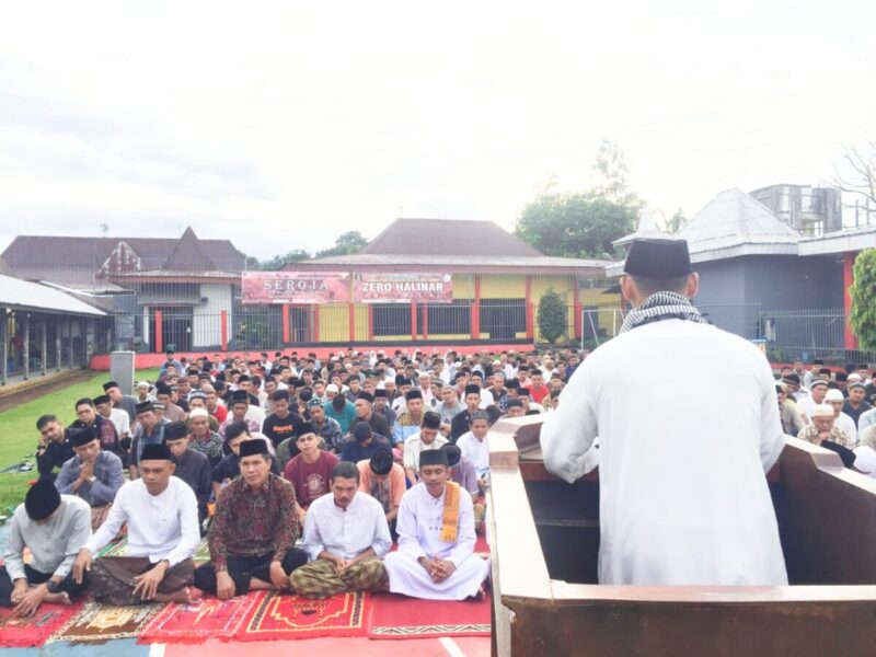 Ini Kata Kalapas Arga Makmur Usai Gelar Sholat Idul Adha 1445H